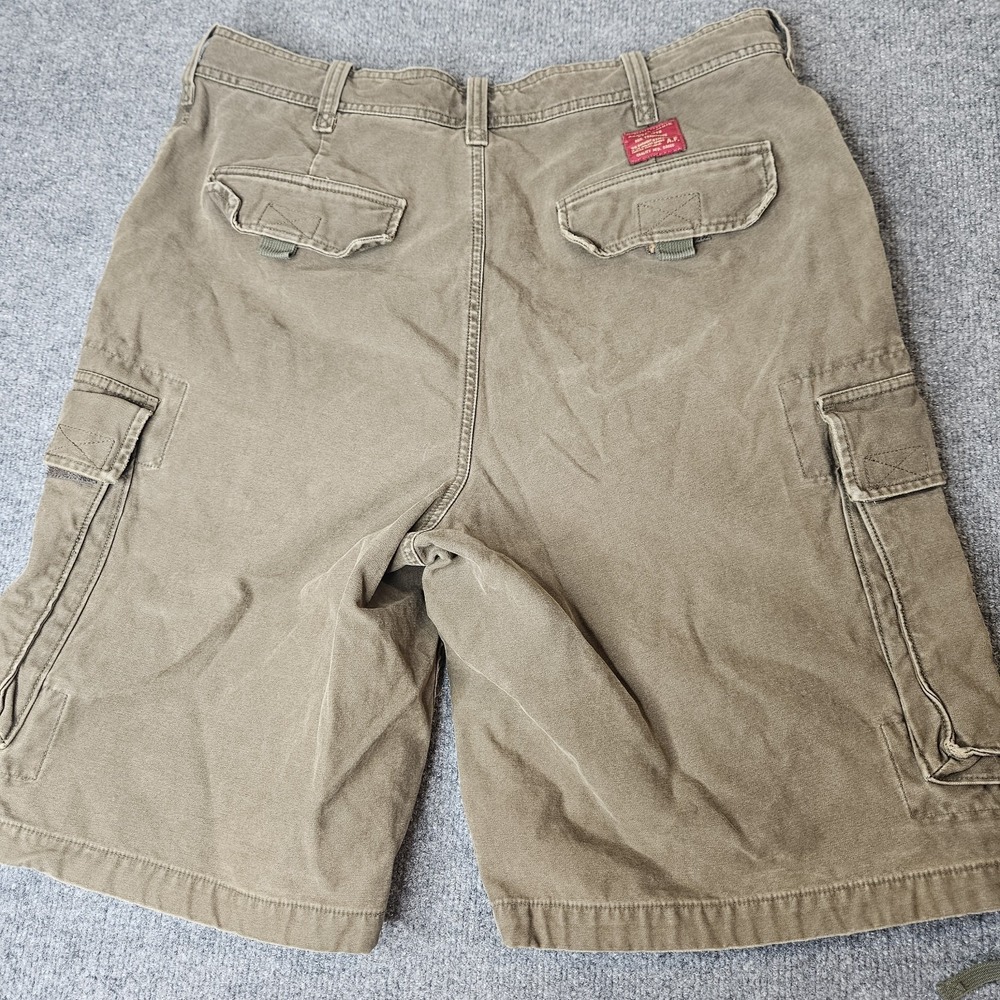 Vintage Abercrombie & Fitch Mens Baggy Paratrooper Cargo Shorts Size 34 Y2k - Picture 4 of 7